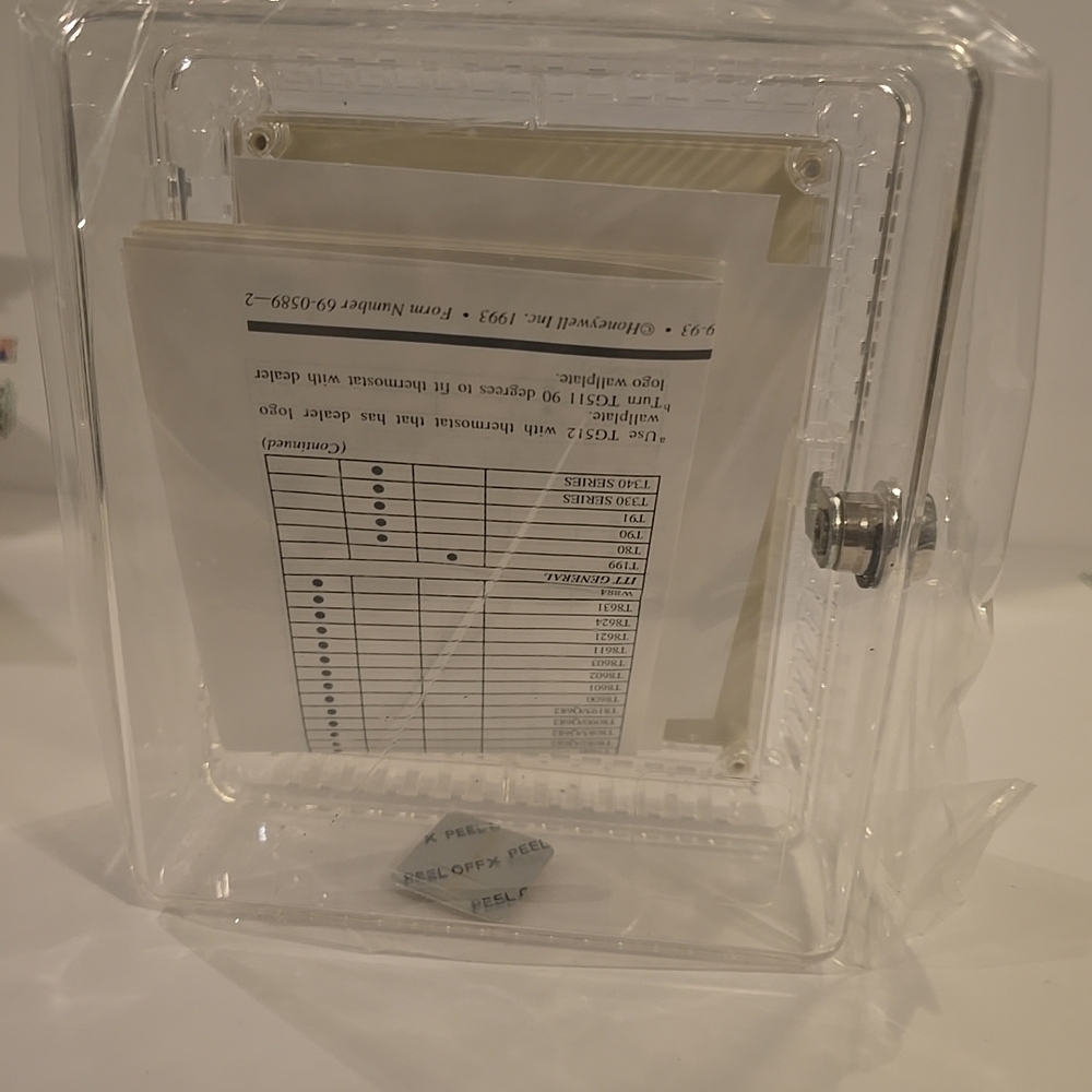 Transparent Document Storage Box